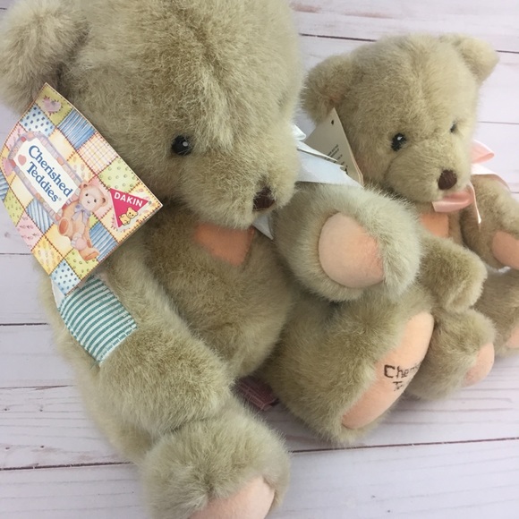 2 Dakin Cherished Teddies Plush 1994 Priscilla Hillman - Theodore and Baby Bear - Picture 4 of 13